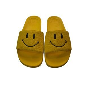 Chinatown Market Smiley Face Slides Yellow Happy Face Mens 6